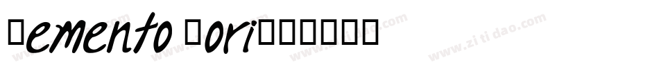 Memento Mori字体转换